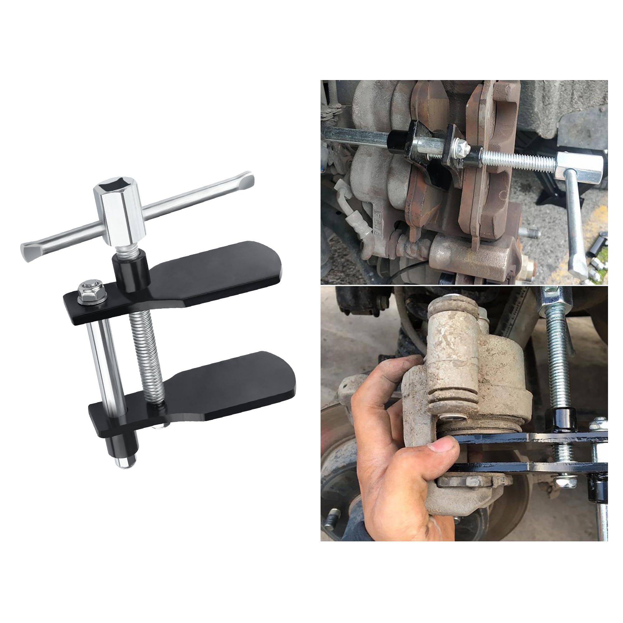 Heavy Duty Universal Brake Caliper Compression Tool Kit - Professional Automotive Brake Piston Compressor & Pad Spreader for Car Maintenance - Perfect for DIY Brake Repair, Pad Replacement & Caliper Service