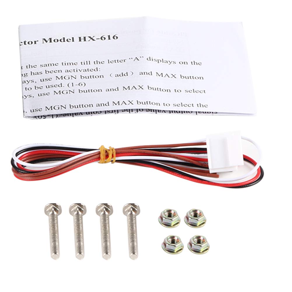 Smart Coin Acceptor Selector for Vending Machines & Slot Games - Multi-Coin Identification System for Arcade, Casino, and Amusement Park Use