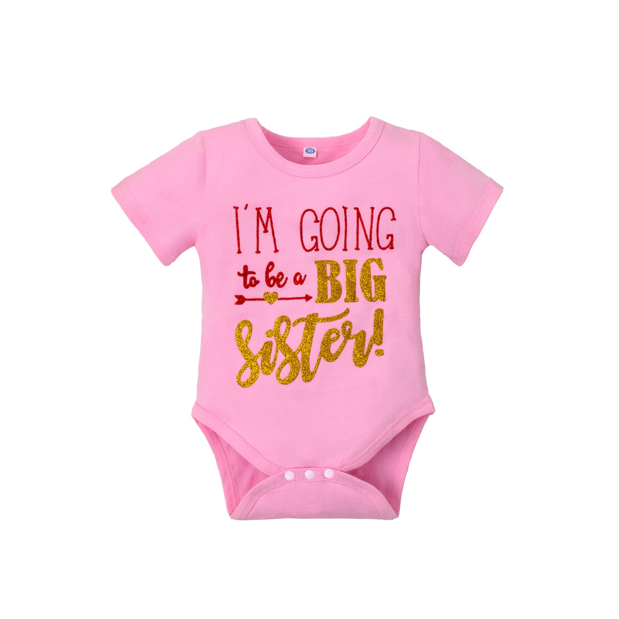 LYSMuch Big Sister T-Shirt for Toddler Girls - Perfect for Sibling Announcement