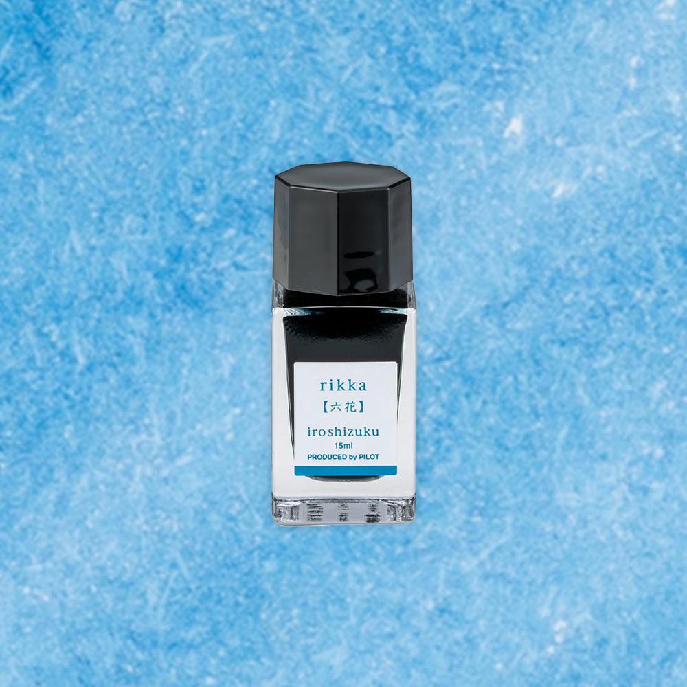 Pilot Iroshizuku Fountain Pen Ink Bottle - 15ml, Rikka (Snow Crystal) - Premium Japanese Ink for Calligraphy, Writing & Art - Perfect for Journals, Letters & Creative Projects