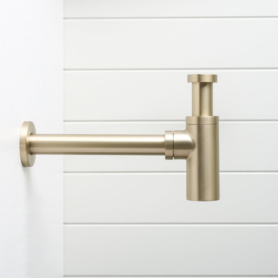 Brushed Nickel Basin Bottle Trap - Durable Sink Drain Pipe for Bathroom & Kitchen - Perfect for Modern Home Plumbing & DIY Installations