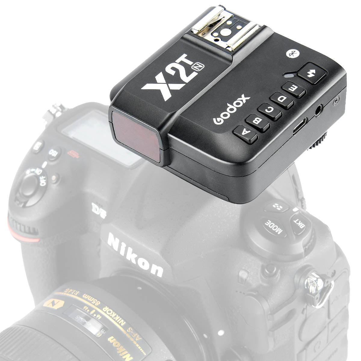 X2TN 2.4GHz Wireless Flash Trigger with High Speed Sync & Bluetooth for Nikon DSLR Cameras - Perfect for Studio Photography, Portrait Shoots & Outdoor Events
