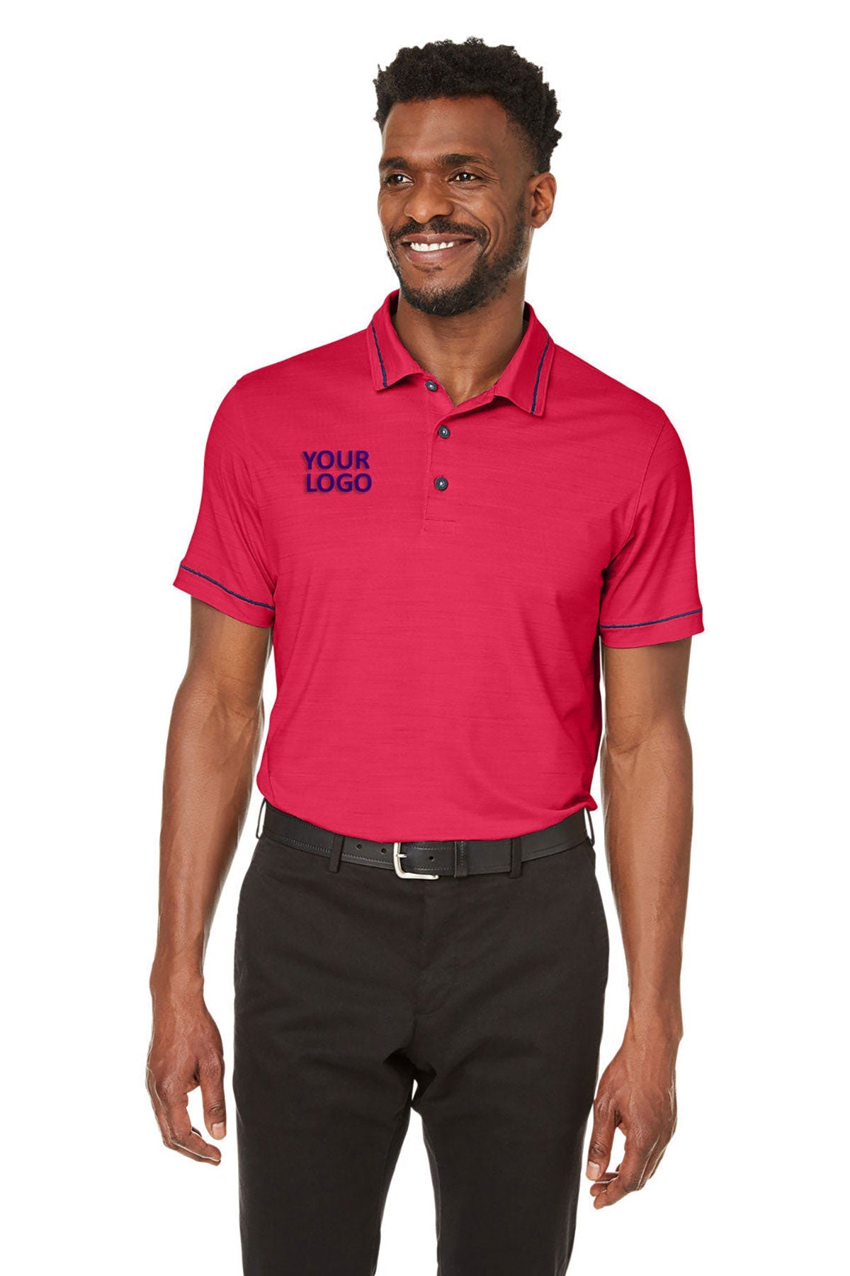 Custom Puma Men's Cloudspun Monarch Polo Shirt - Breathable Teabry Heather Color - Perfect for Golf, Casual Wear & Business Casual Outfits