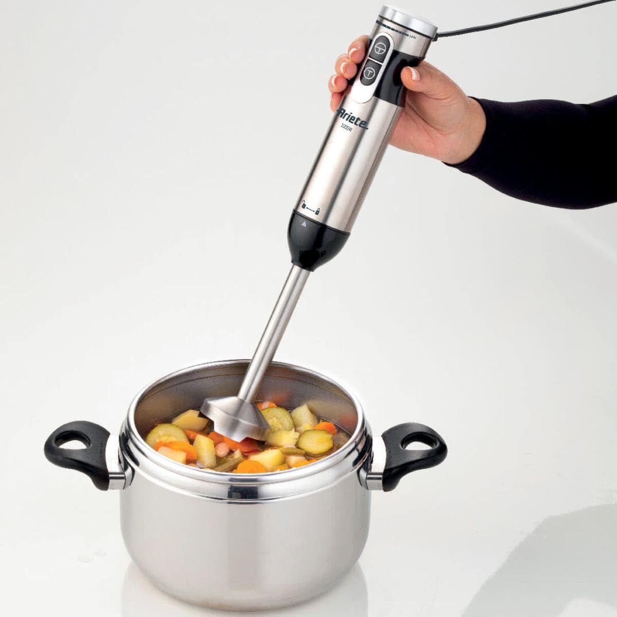 Ariete 898/1 7-in-1 Multifunctional Stand Mixer - 10 Speeds + Turbo, 2L Capacity, 1000W, 127V - Perfect for Baking, Cooking & Blending Smoothies