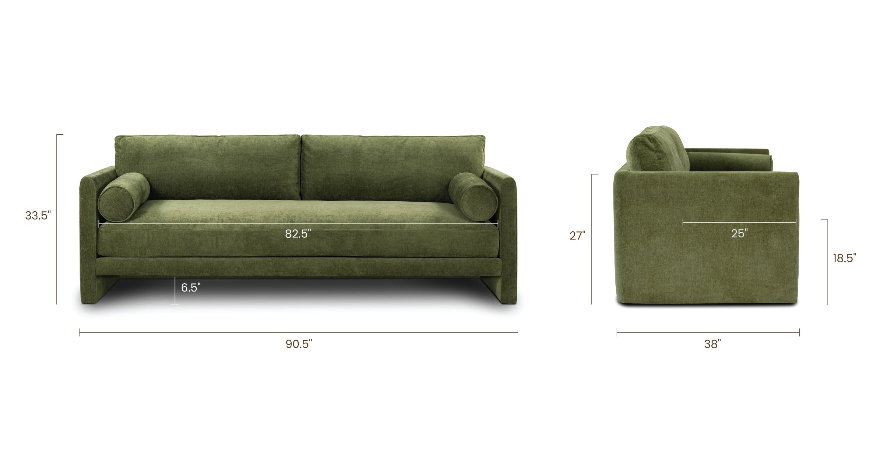 Lea Sofa - Modern Comfortable Living Room Couch for Small Spaces | Perfect for Apartments, Dorms & Cozy Home Decor