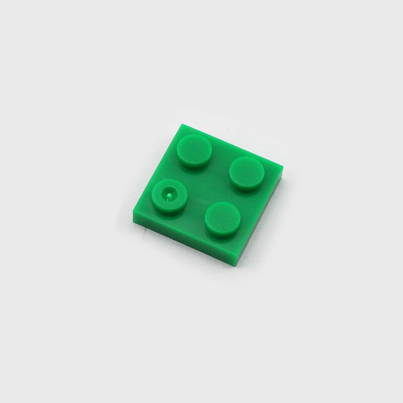 20-Piece 2x2 Building Plates - LEGO-Compatible MOC Bricks (3022) for DIY Models, Kids' Play & Creative Construction Projects