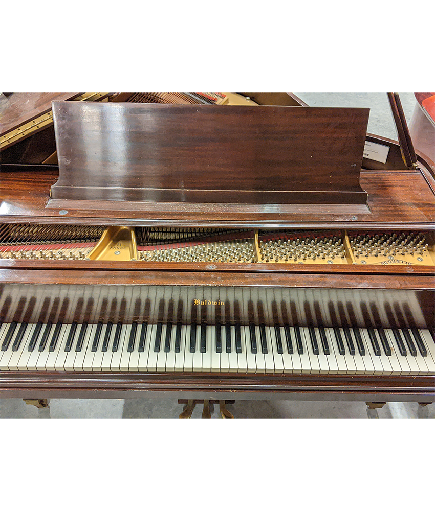 Vintage 1940 Baldwin Model M 5'2 Baby Grand Piano in Satin Walnut Finish | Serial Number 88833 | Used | Perfect for Home, Studio & Live Performances