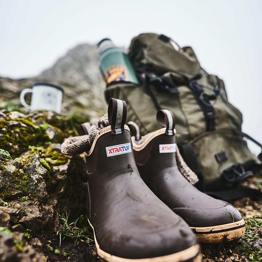 Men's Ankle Deck Boots - Waterproof & Comfortable for Outdoor Hiking, Work & Casual Wear