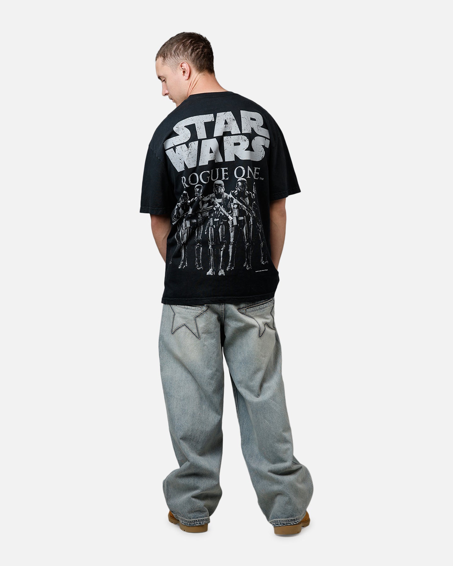 73 Studio Star Wars Death Trooper Vintage T-Shirt Black - Perfect for Cosplay, Gift Giving & Star Wars Fans
