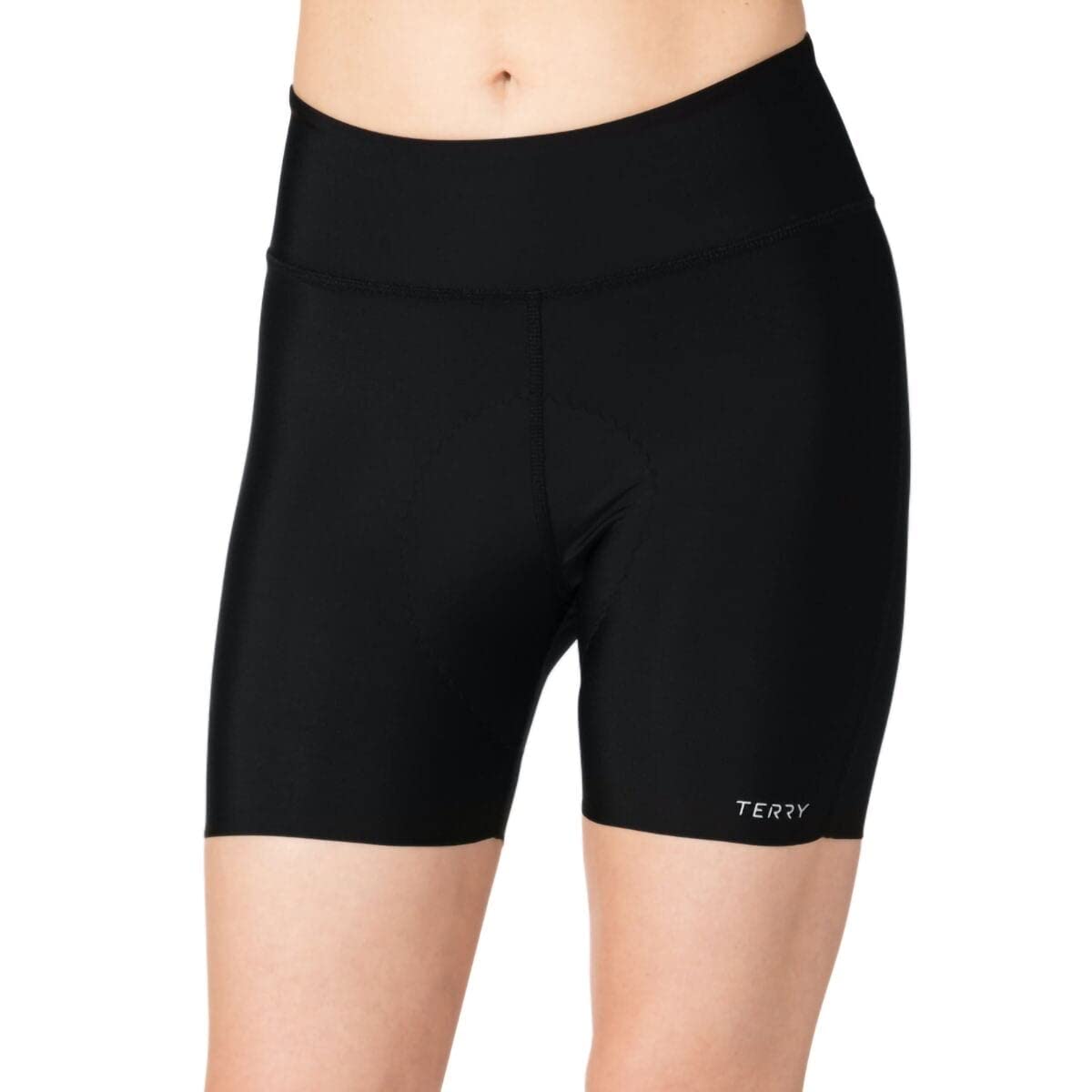 Terry Women's Chill 5 Inch Inseam Padded Compression Cycling Shorts - Seamless Leg Bands for Road Biking & Indoor Cycling | Moisture-Wicking & Comfortable Bike Shorts