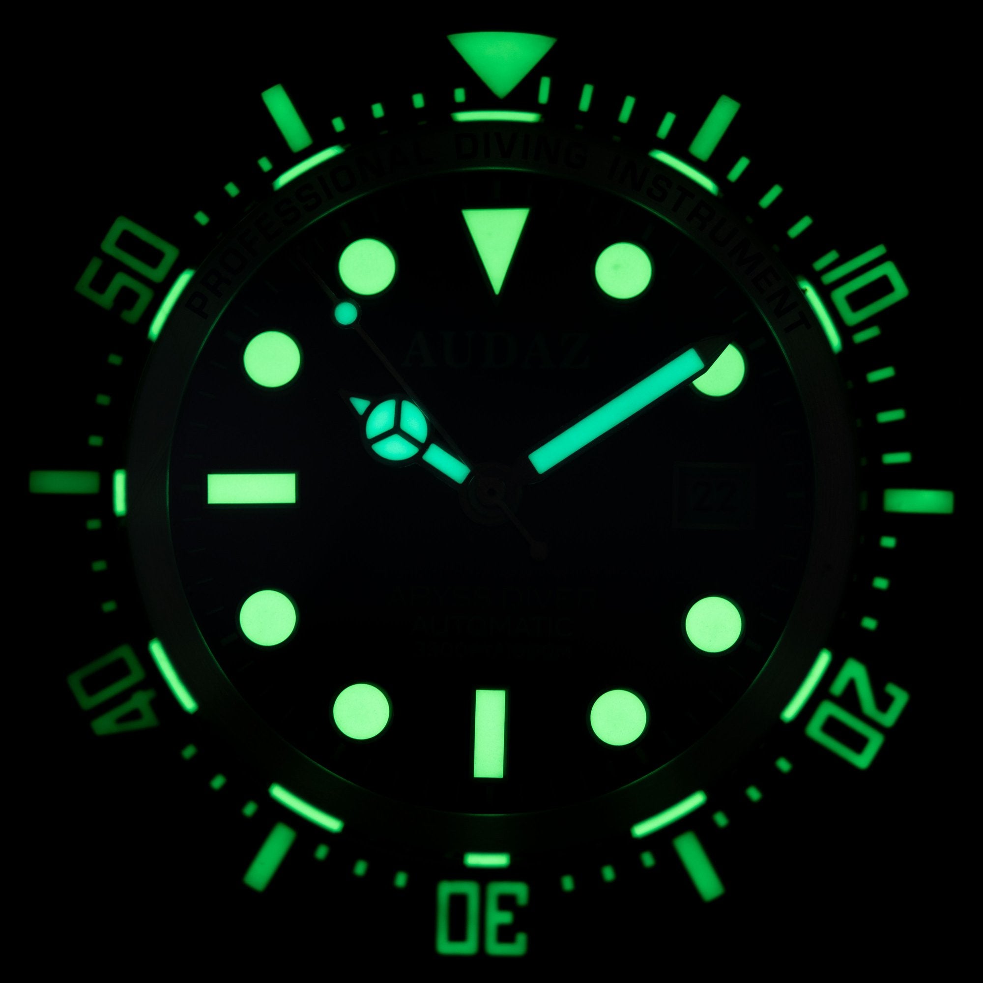 Audaz Abyss Diver ADZ 3010 03 Professional Dive Watch - Waterproof Luxury Sports Watch for Scuba Diving, Snorkeling & Outdoor Adventures