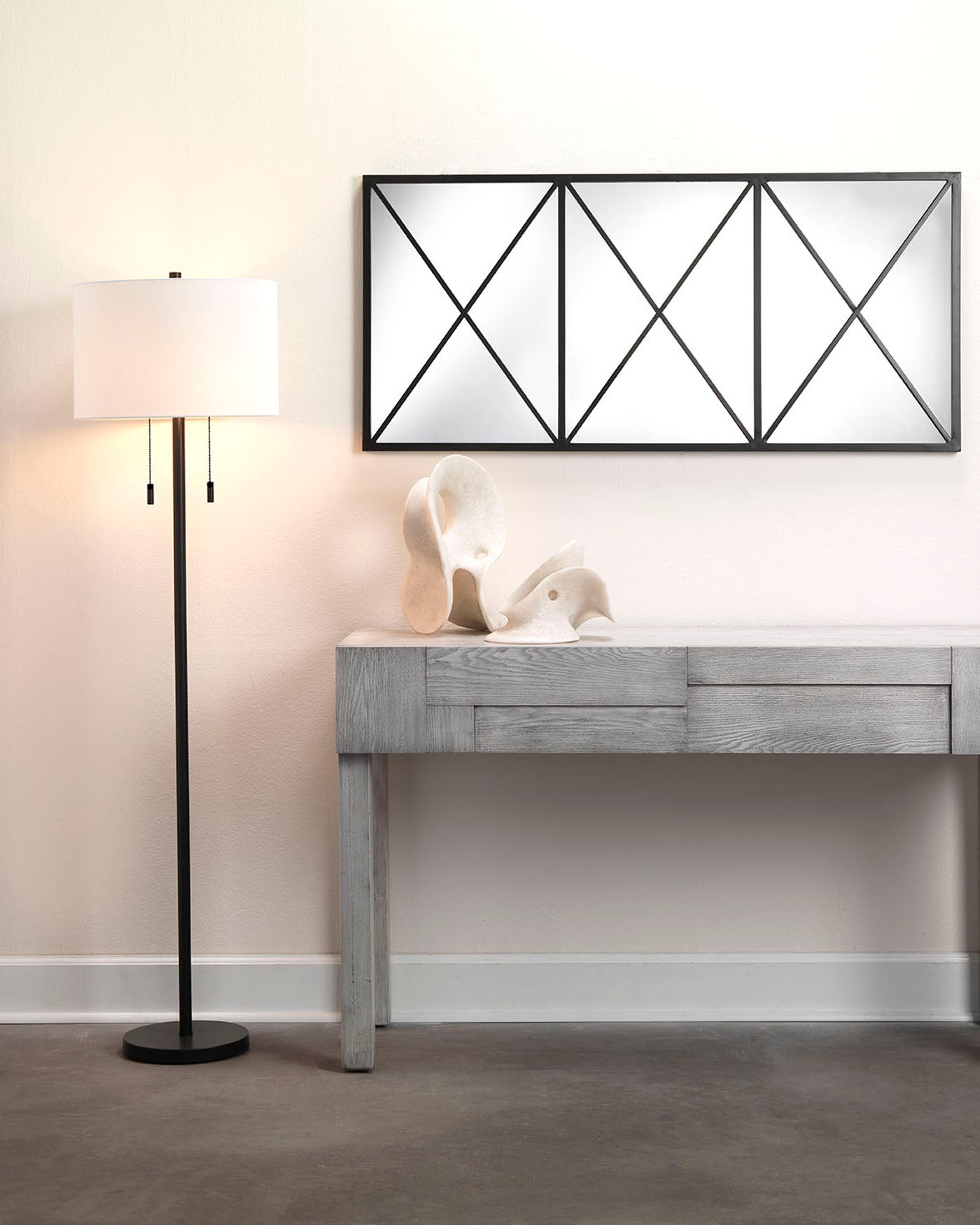 Lincoln Floor Lamp - Modern LED Standing Light with Adjustable Brightness for Living Room, Bedroom, and Office - Perfect for Reading, Relaxing, and Ambient Lighting