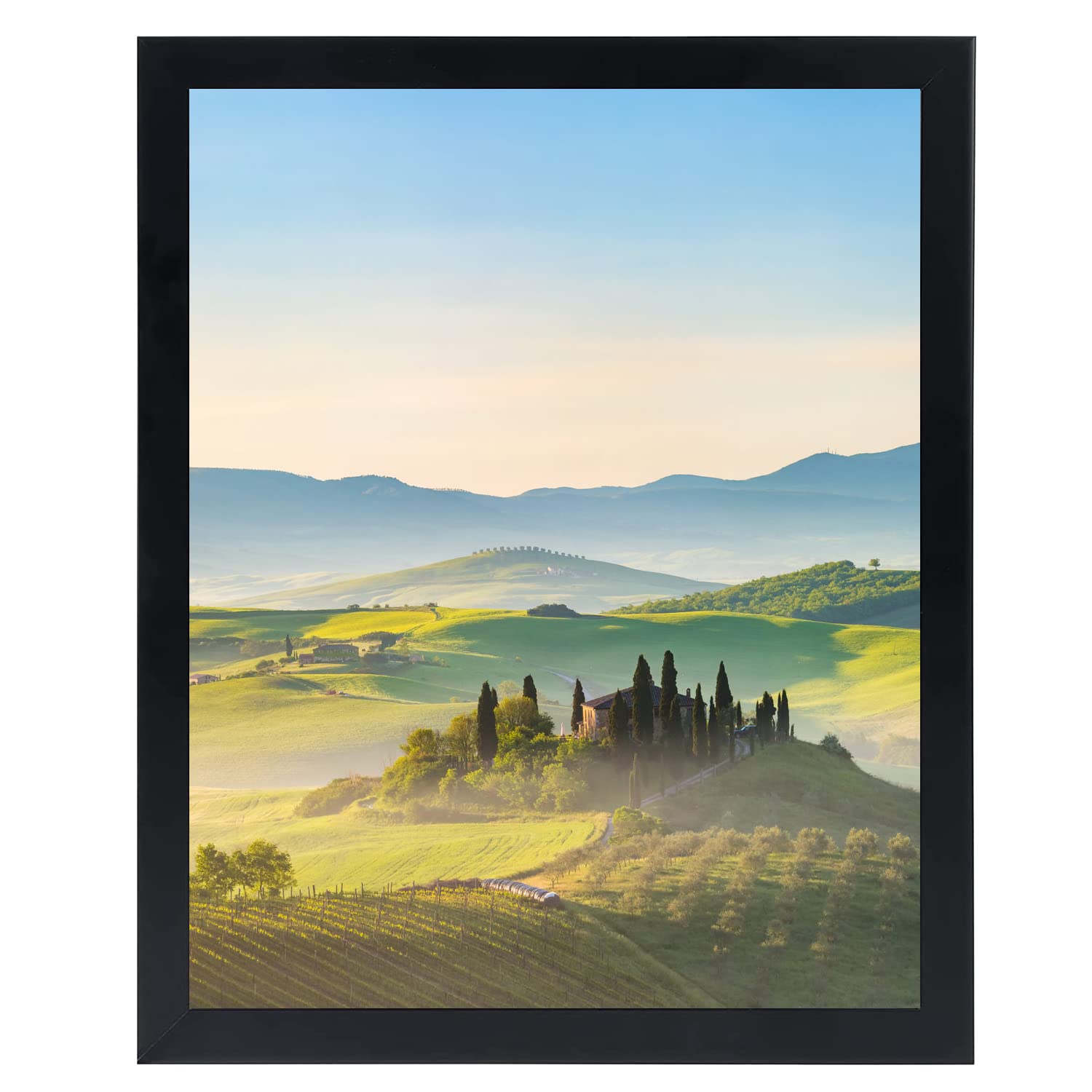 HUKONHEP A2 Black Picture Frame 16.5x23.4 with Plexiglass - Wall Gallery Frame for Home & Office Decor