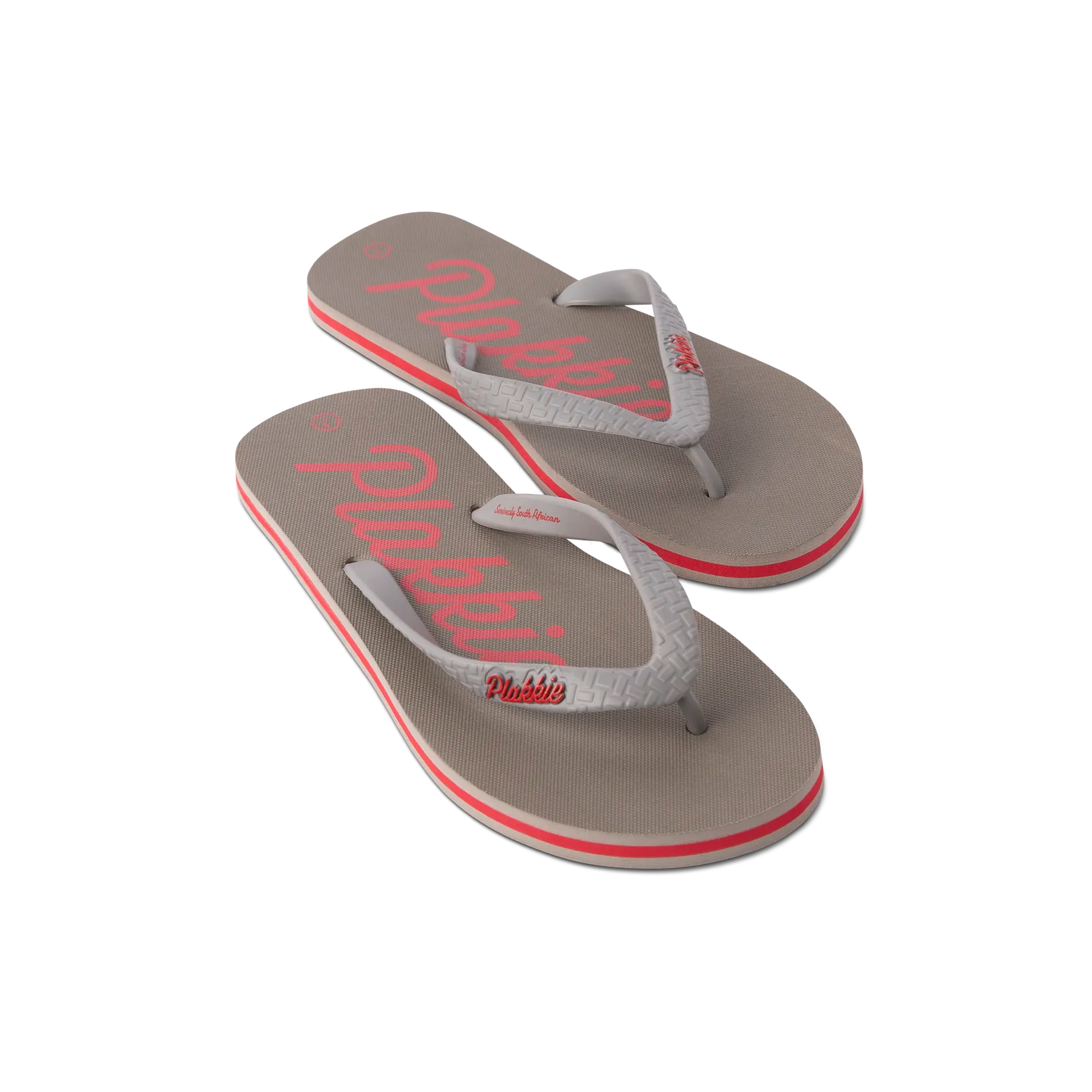Plakkie Clifton Grey and Red Water Shoes for Men & Women - Lightweight Quick-Dry Beach Swim Shoes for Swimming, Surfing, Kayaking & Water Sports