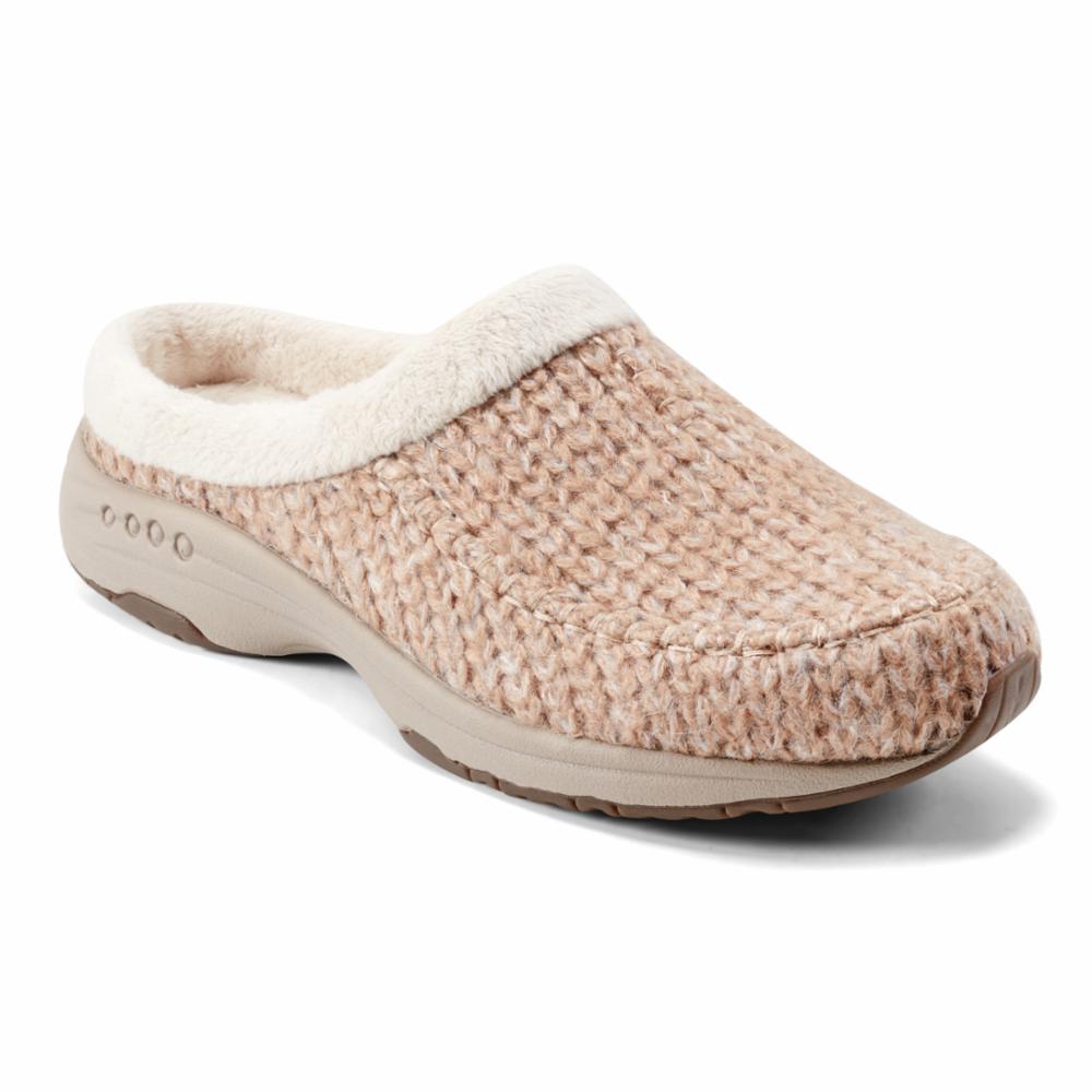 Easy Spirit Women's Travelfur2 Comfortable Slip-On Loafers in Nude - Perfect for Work, Travel & Everyday Wear