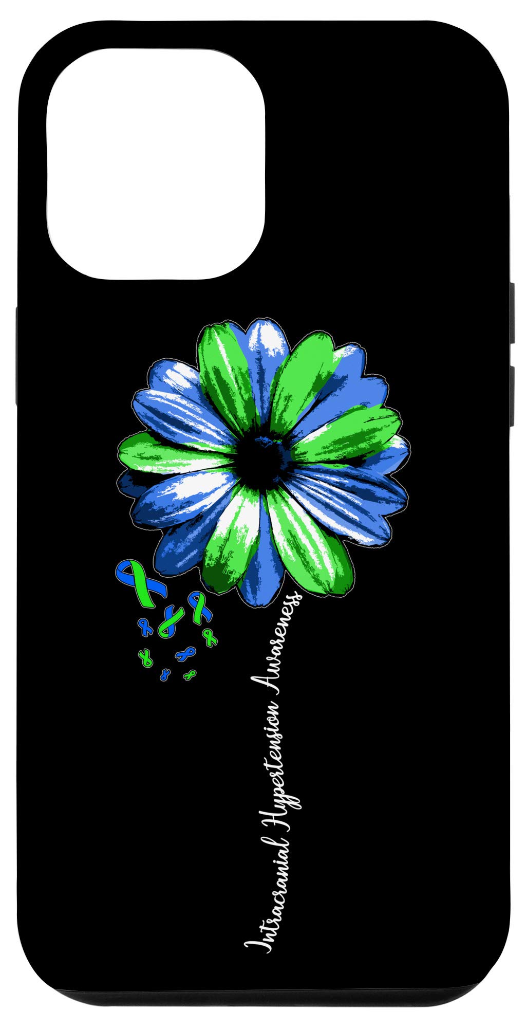 iPhone 12 Pro Max Case - Premium Protective Cover with Intracranial Hypertension Awareness Ribbon Design | Perfect Gift for Medical Survivors & Caregivers | Slim Fit for Daily Use, Work & Travel