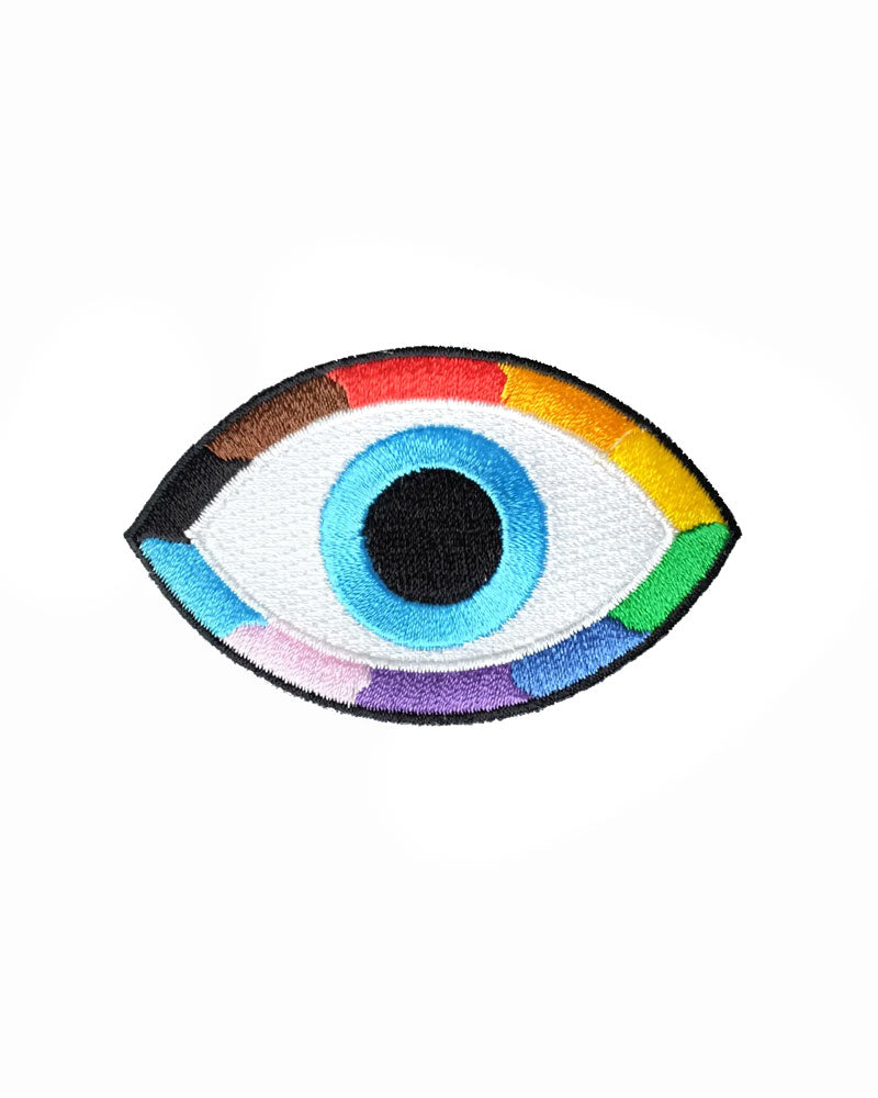 Queer Evil Eye Patch - Stylish Protective Charm for LGBTQ+ Pride, Wicca, and Spiritual Healing | Perfect for Festivals, Cosplay, and Daily Wear