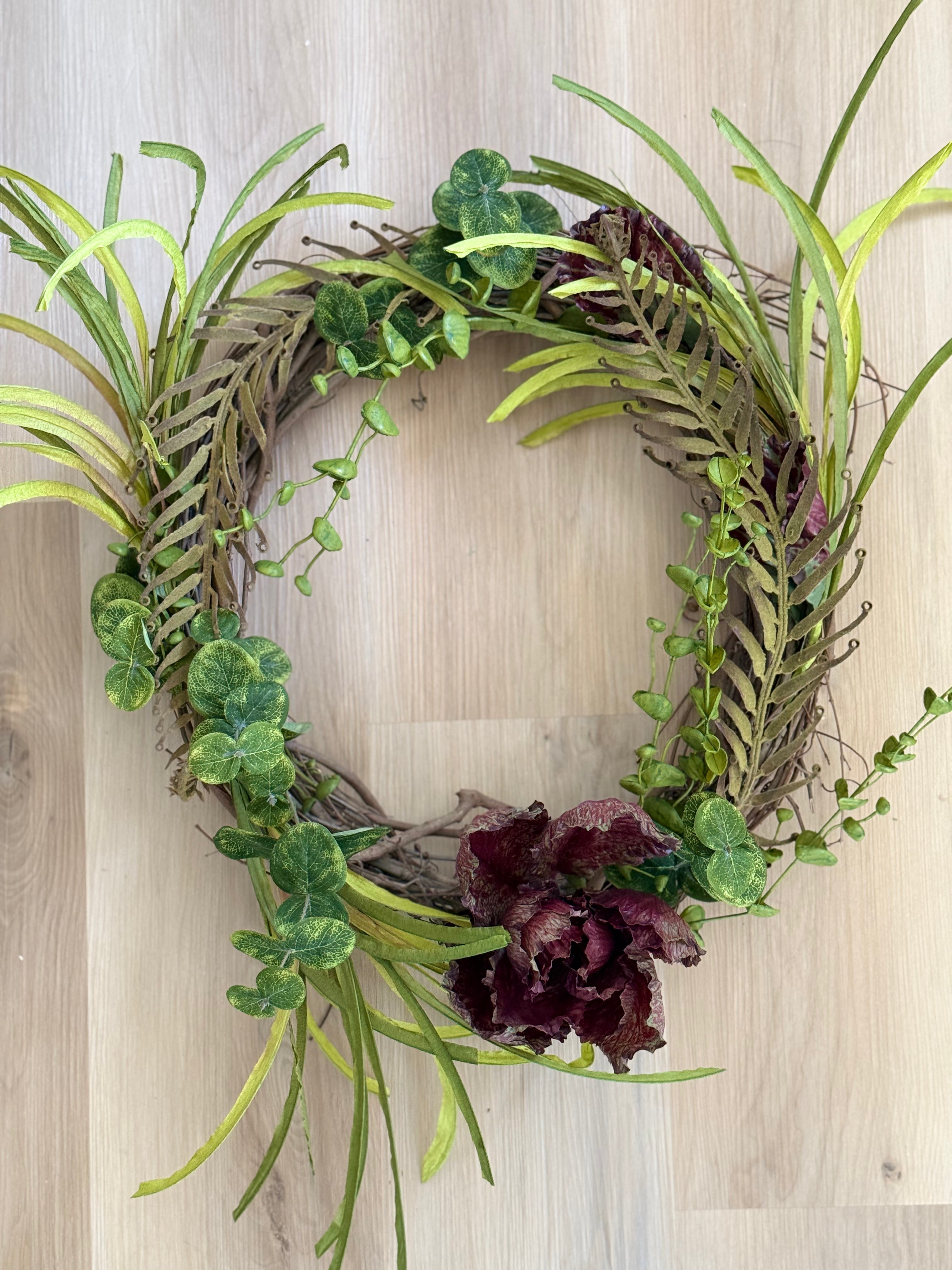 Beautiful Decorative Garden Gate Wreath for Front Door - Perfect for Christmas, Spring, Fall & Home Decor | Outdoor & Indoor Use
