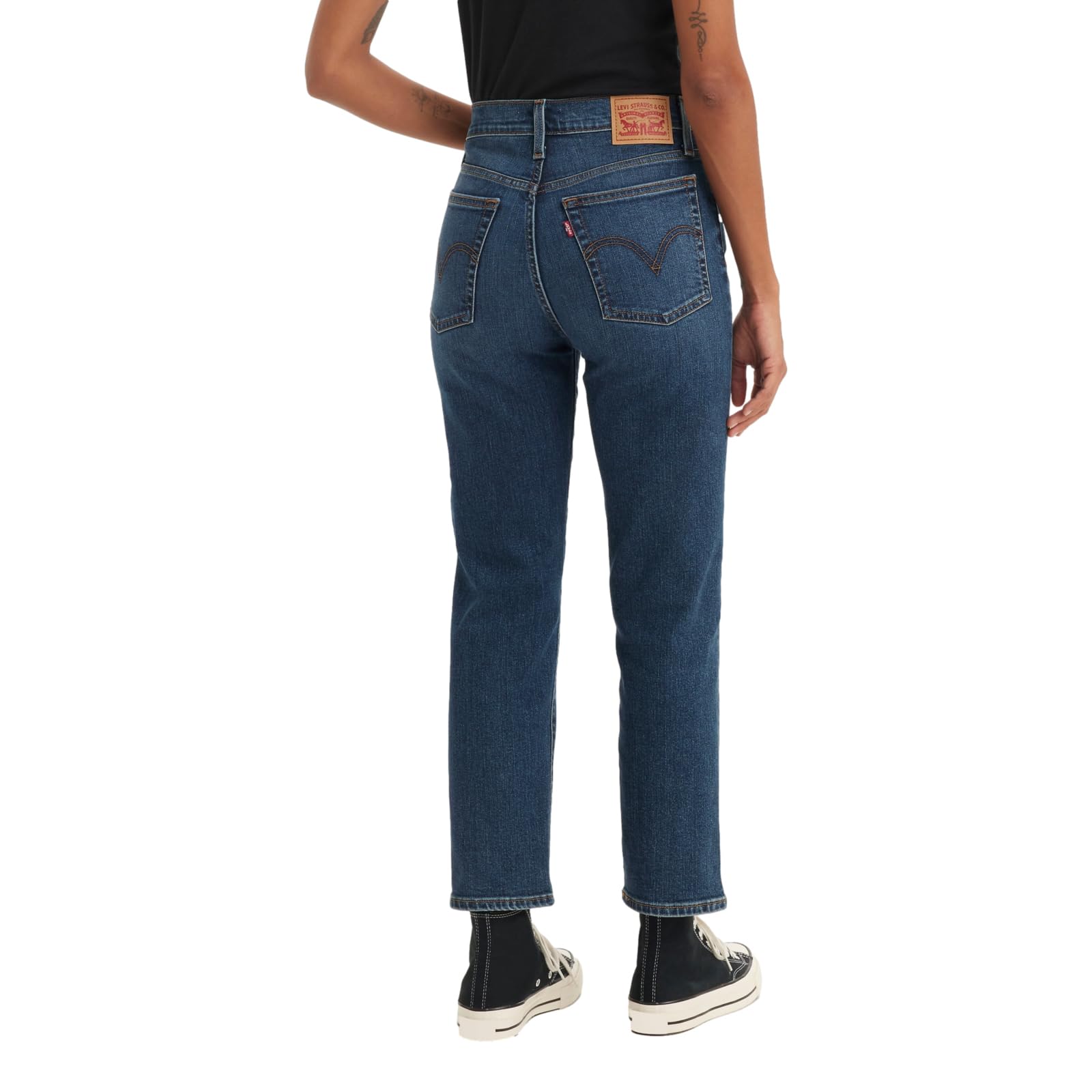 Levi's Women's Wedgie Straight Jeans - High Waist Slim Fit Denim Pants for Everyday Casual Wear | Perfect for Work, Dating & Weekend Outfits