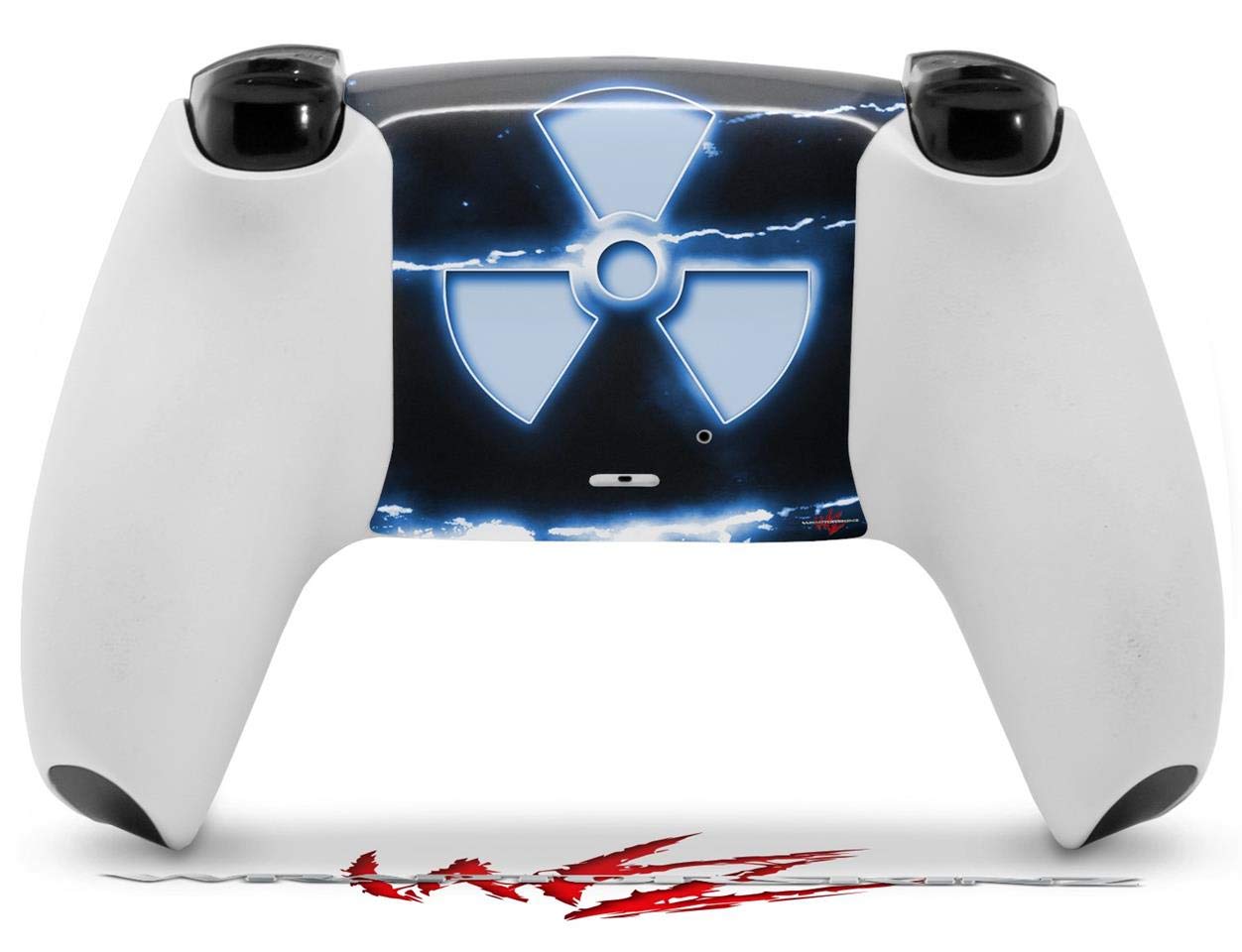 PS5 DualSense Controller Skin Wrap - Radioactive Blue for Gaming Protection