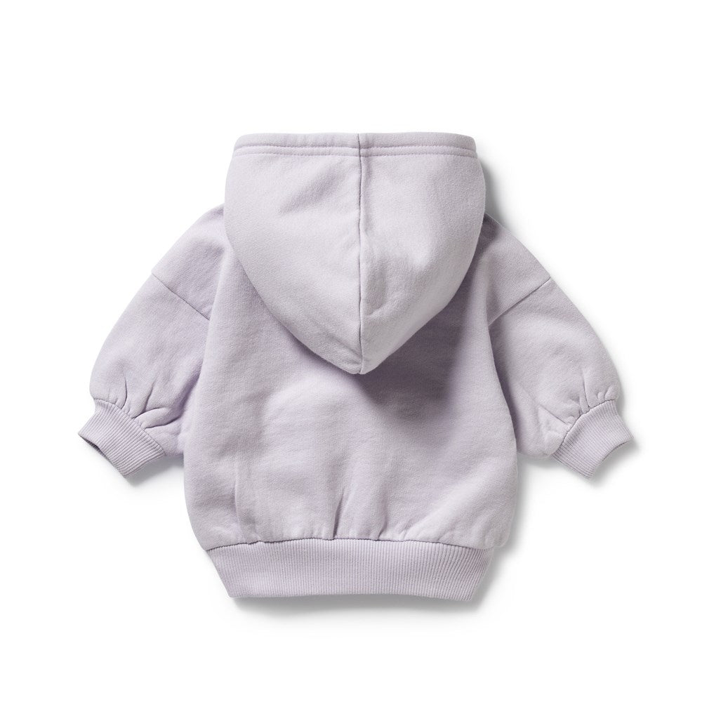 Organic Lavender Terry Cloth Hooded Sweatshirt - Soft & Comfortable Pullover for Women & Men - Perfect for Lounge Wear, Yoga, and Casual Outfits