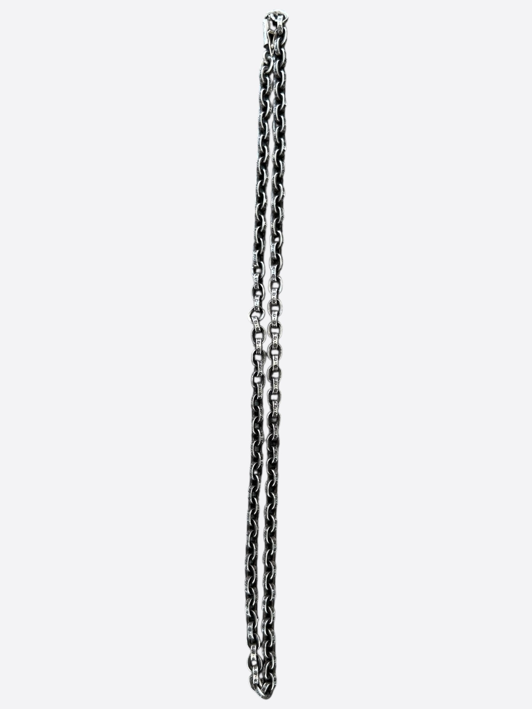 Chrome Hearts Silver Paperchain Necklace for Women - Sterling Silver Gothic Jewelry for Everyday Wear & Special Occasions