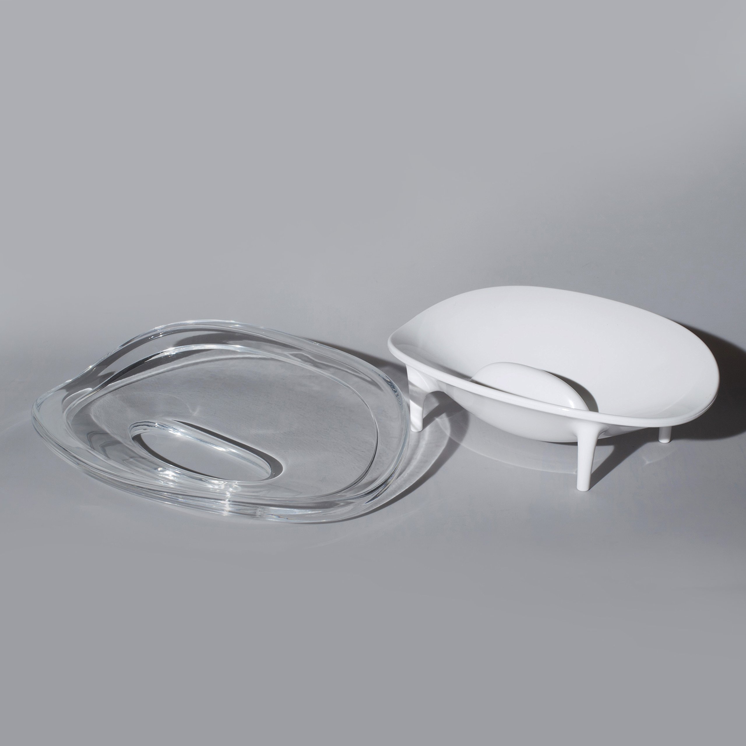 Clear Ocean Soap Dish - Bathroom & Kitchen Organizer