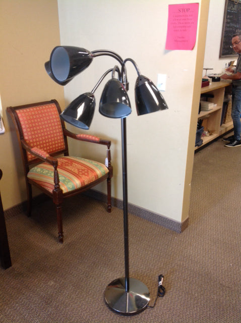 5-Arm Adjustable Floor Lamp with Dimmable LED Lights - Modern Standing Lamp for Living Room, Bedroom, or Office - Perfect for Reading, Working, and Ambient Lighting