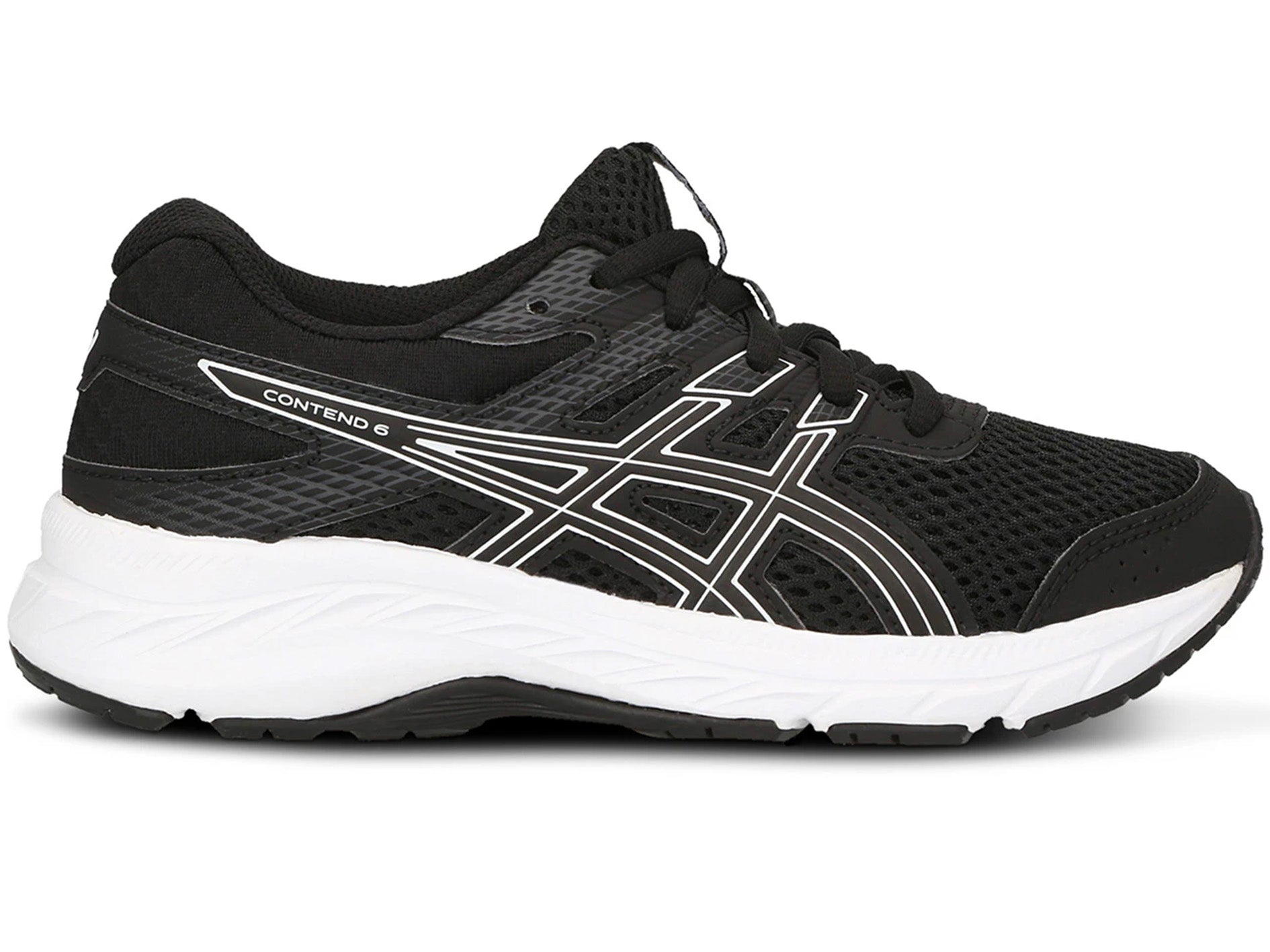 ASICS Junior Contend 6 GS Running Shoes for Kids - Lightweight Athletic Sneakers for Boys & Girls (Style: 1014A086-001) - Perfect for School, Sports & Daily Activities