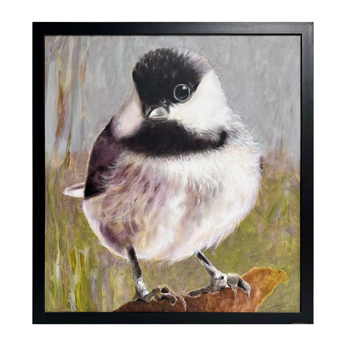 Signed Black Capped Chickadee Art Print - Perfect for Home Decor, Office Wall Art & Nature Lover Gifts