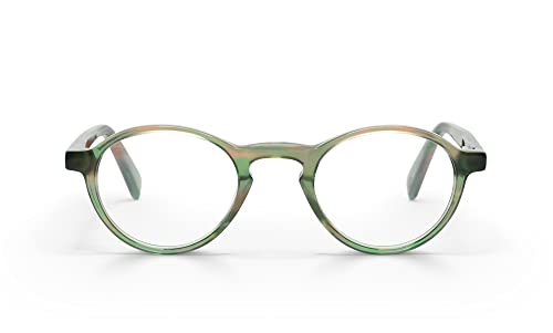 Olive Green Demi Front and Temples