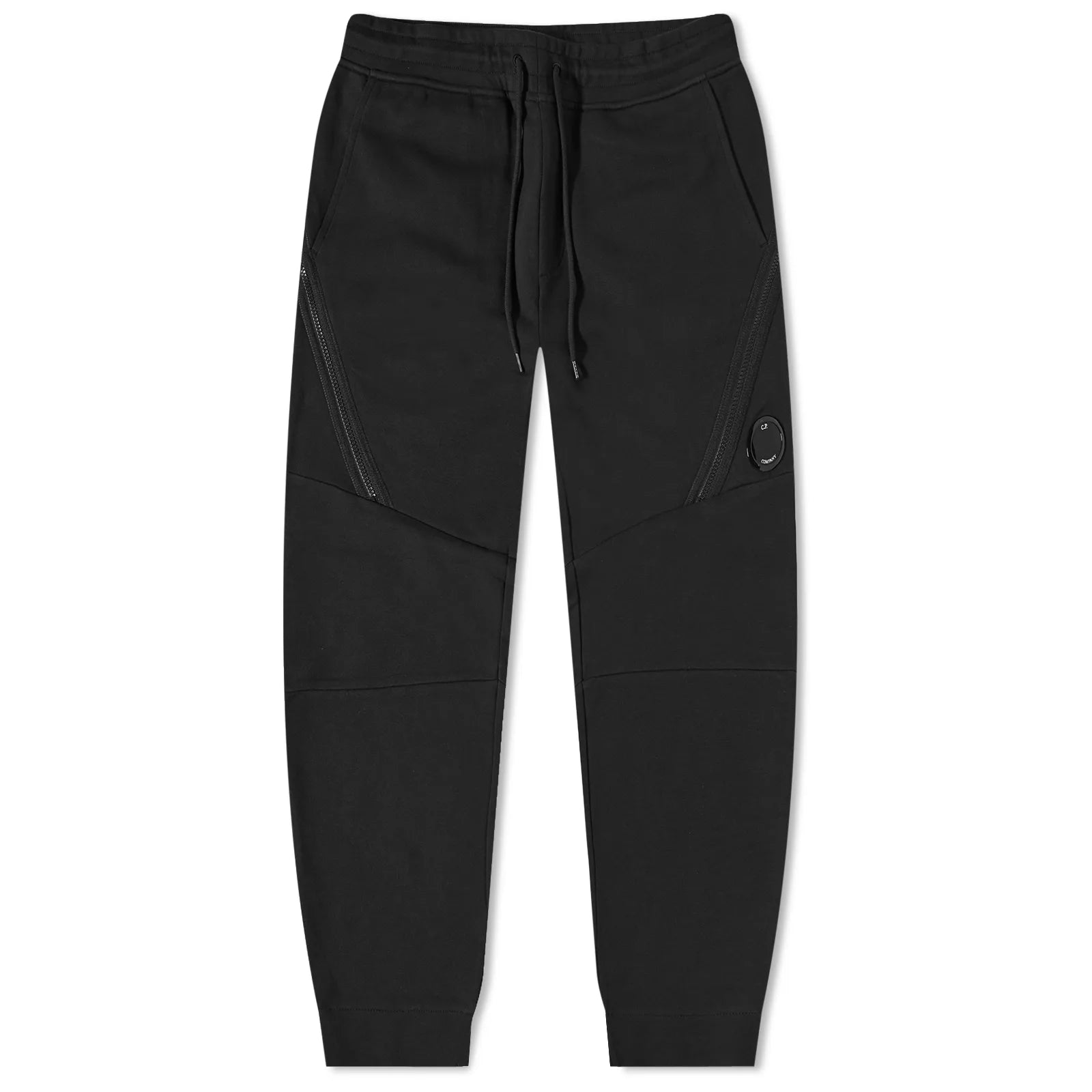 CP Company Black Lens Sweatpants for Men - Comfortable Joggers with Reflective Details | Perfect for Running, Gym & Streetwear Fashion
