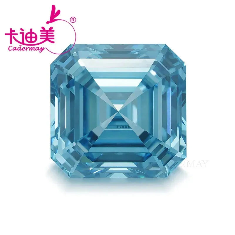 1.533CT Asscher Cut Vivid Blue VVS1 CVD Lab-Grown Diamond - Loose Gemstone for Jewelry Making | Engagement Rings, Necklaces & Custom Designs