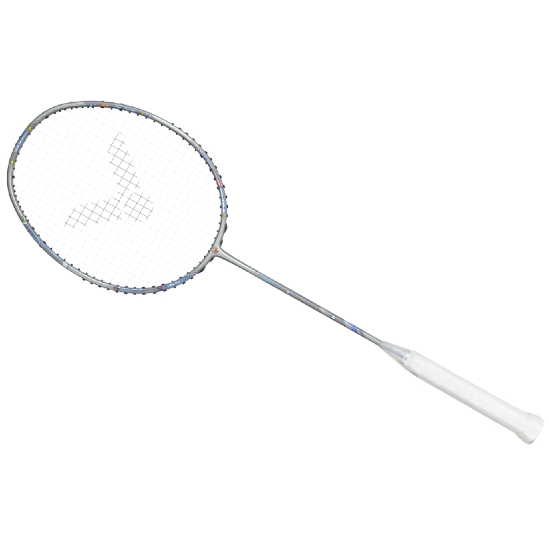 Victor X Doraemon TK DRM H Unstrung Badminton Racket - Carbon Fiber Shaft with Doraemon Design [Charcoal Gray] | Professional Tournament Grade Badminton Equipment for Adults & Advanced Players | Perfect for Competitive Matches & Training Sessions