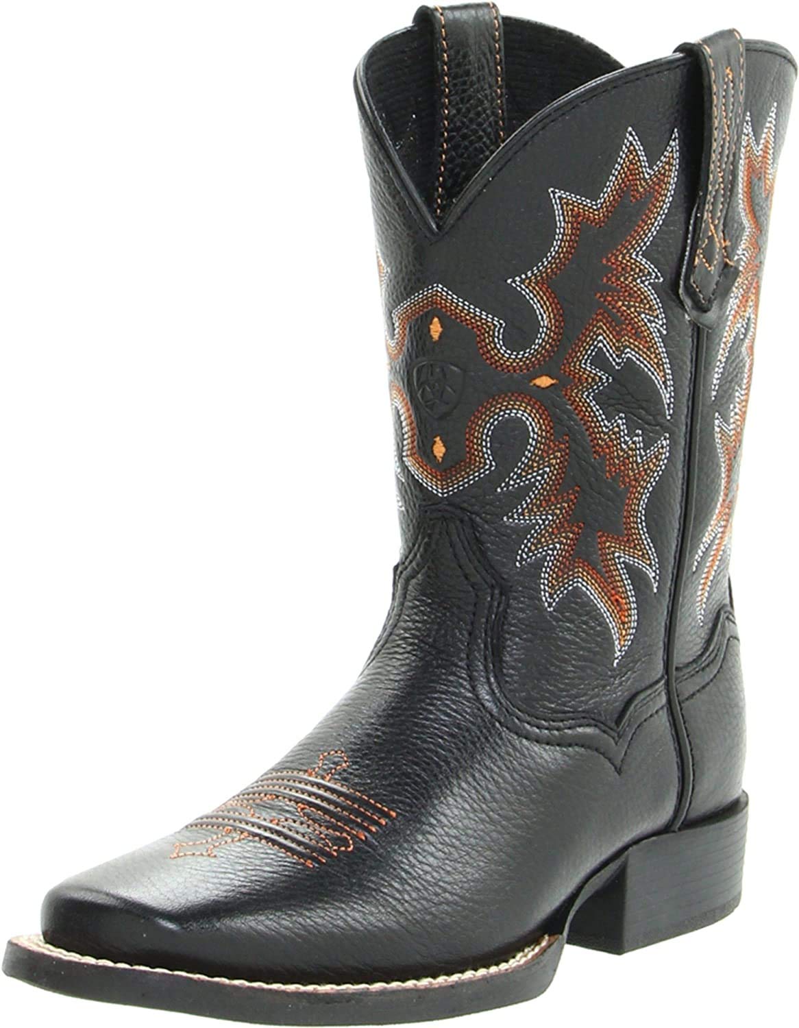 Kids' Tombstone Western Cowboy Boots - Vintage Style Leather Cowboy Boots for Boys & Girls | Perfect for Halloween Costumes, Western Parties & Cowboy Themed Events
