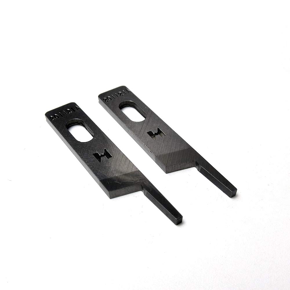 EverNice 2-Piece Upper Knife Set 201121A - Compatible with Pegasus M700 Series Overlock Sewing Machine | Replacement Parts for Professional Serger Sewing & Fabric Cutting