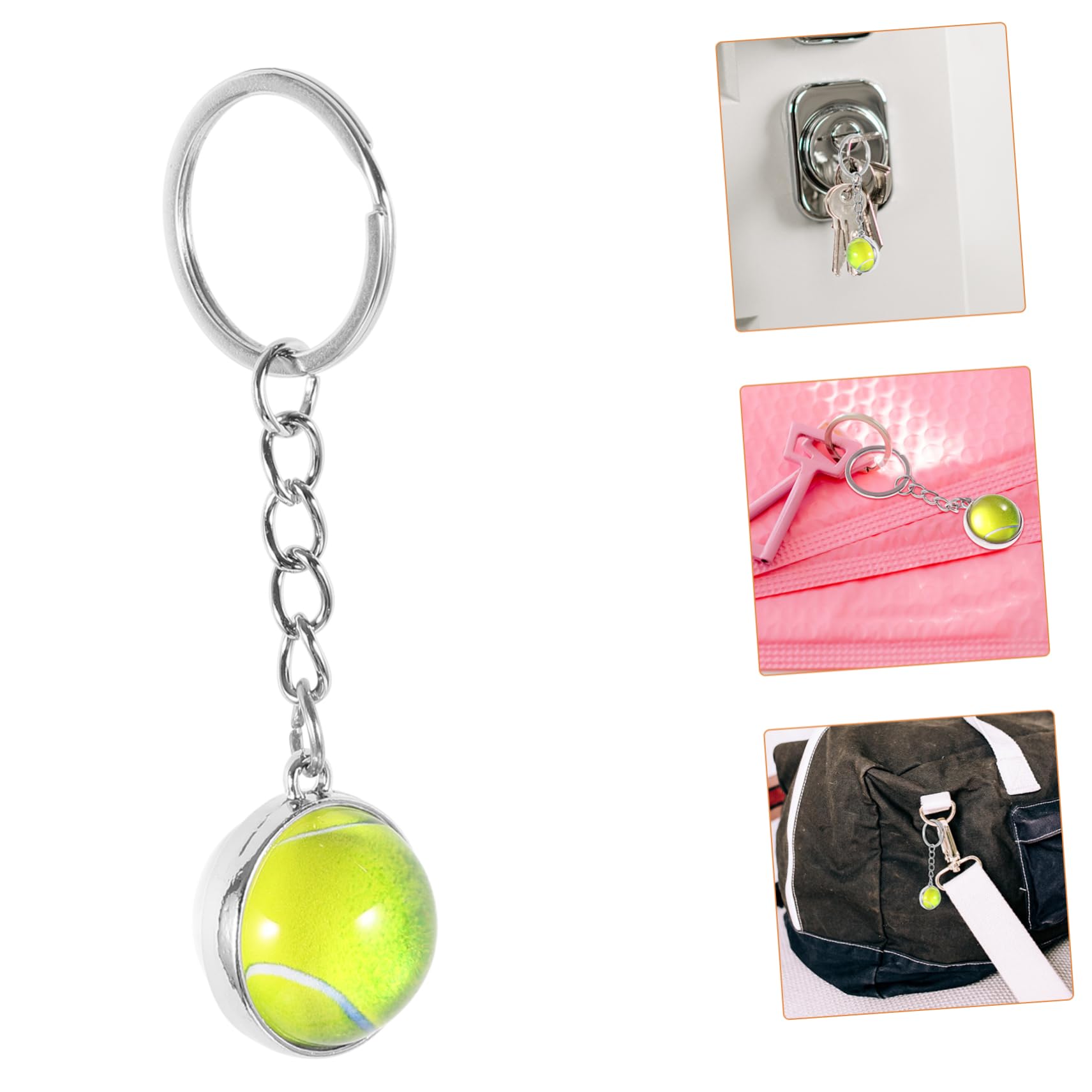 INOOMP Sport Keychain - Durable Key Holder with Decorative Pendant for Bags, Keys & Backpacks - Perfect for Gym, Travel & Outdoor Activities
