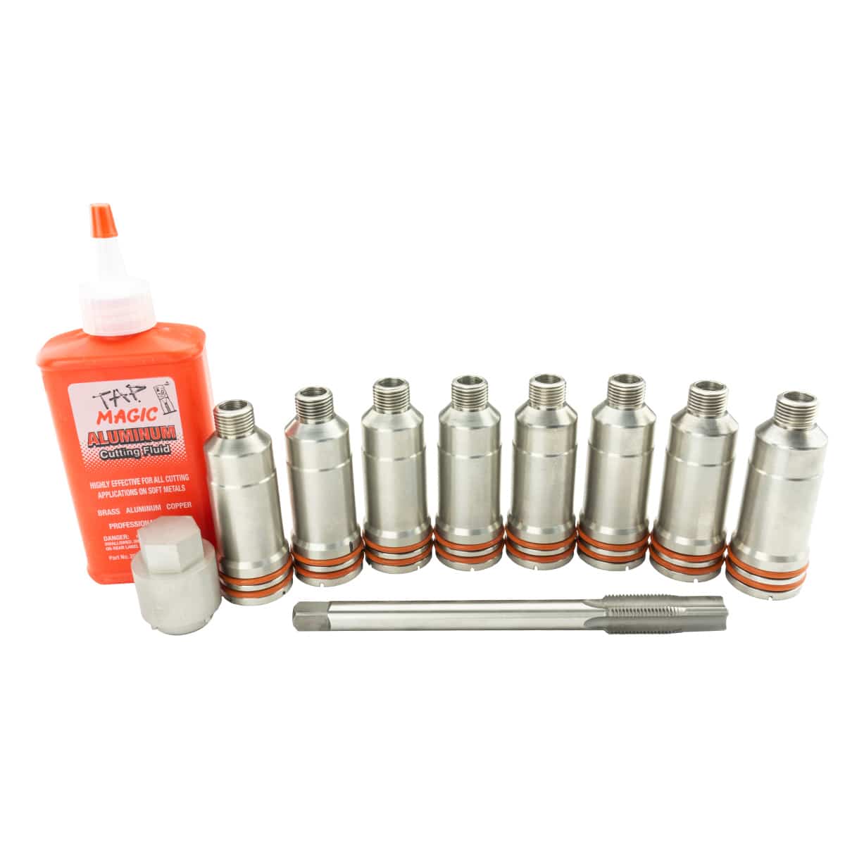 2001-2004.5 LB7 Duramax Diesel Injector Screw-In Cup Kit with Installation Tool & Hardware - Compatible with Chevy Silverado GMC Sierra 2500HD 3500HD Pickup Trucks