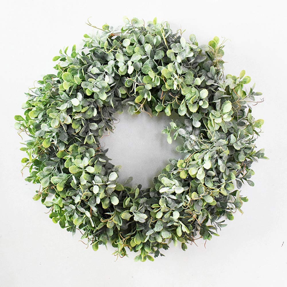 Shineweb Artificial Grass Wreath Garland Ring - Premium Home Decor for Wedding, Cafe, Party, Window & Door Display - Perfect for Seasonal Hanging Decorations & Showcase Displays