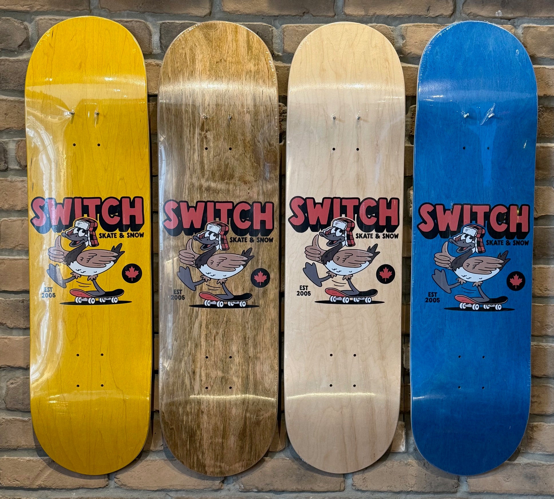 Switch Shop Deck 8.5 Light Brown - Premium Skateboard Deck for Street & Park Riding - Perfect for Beginners & Pro Skaters