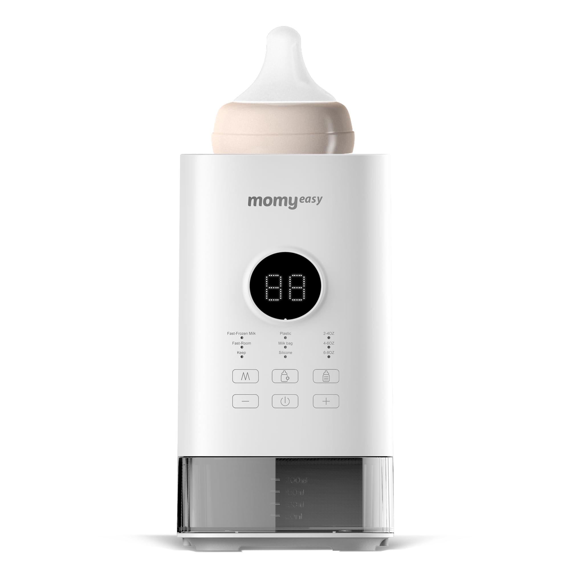 MOMYEASY Fast Baby Bottle Warmer - Universal Milk Warmer for All Bottles with Digital Timer, Temperature Control & Auto Shutoff - Perfect for Breastmilk & Formula - Ideal for Home, Travel & Nursery Use