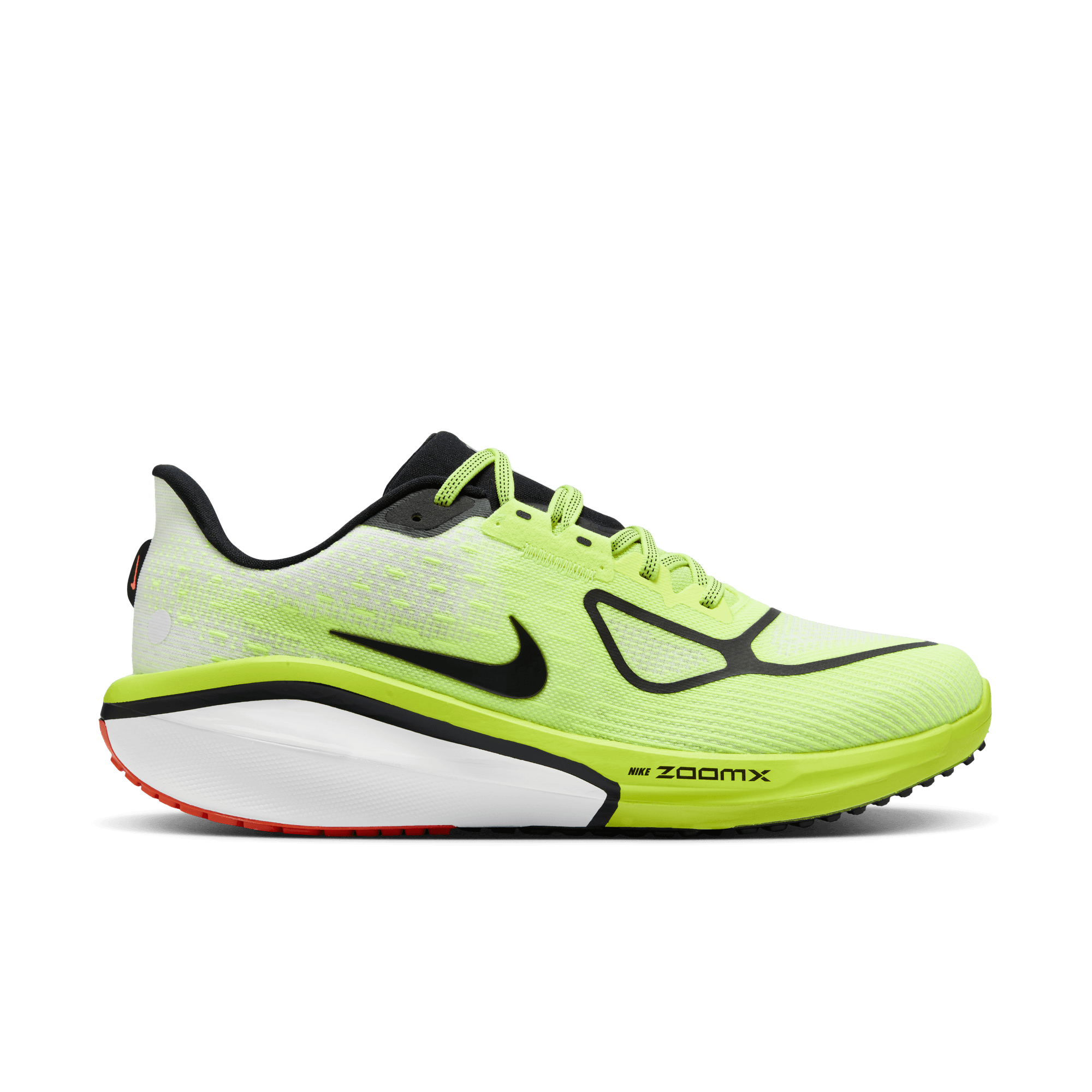 Nike Men's Vomero 17 Talaria Running Shoes - Volt/Black White Bright Crimson - Lightweight Cushioned Sneakers for Jogging, Gym & Everyday Wear