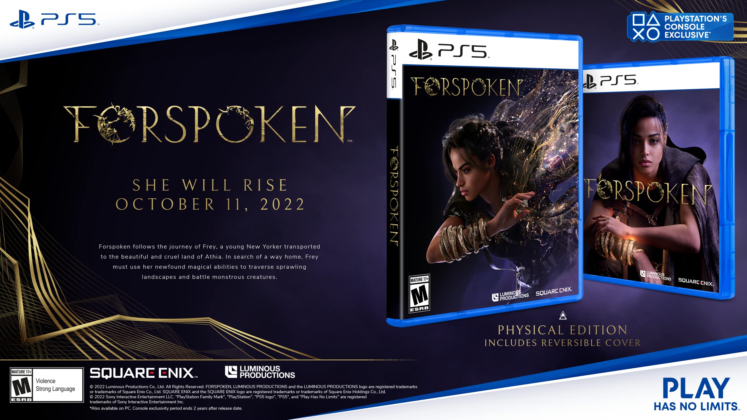 Forspoken for PS5 - 100% UNCUT German Version | Open World Action RPG Adventure Game | Perfect for Fantasy Lovers & Next-Gen Gaming Enthusiasts
