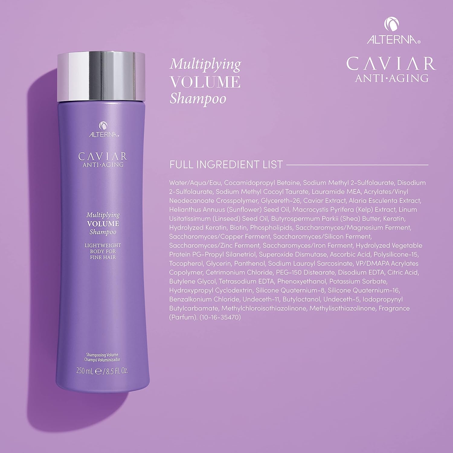Alterna Caviar Anti-Aging Shampoo & Conditioner Set for Color-Treated Hair - Hydrating & Repairing Duo for Shiny, Healthy Hair at Home or Salon Use