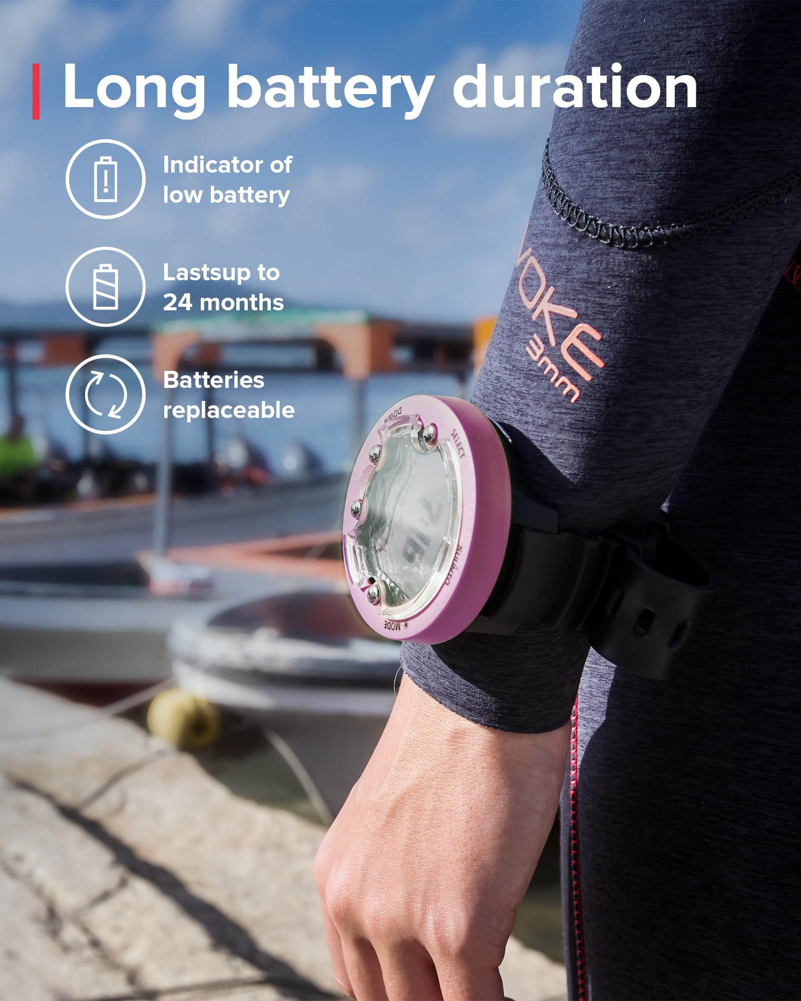 Suunto Zoop Novo Wrist Scuba Diving Computer - Professional Dive Watch with Depth Gauge & Nitrox Support for Underwater Exploration, Snorkeling & Freediving Adventures