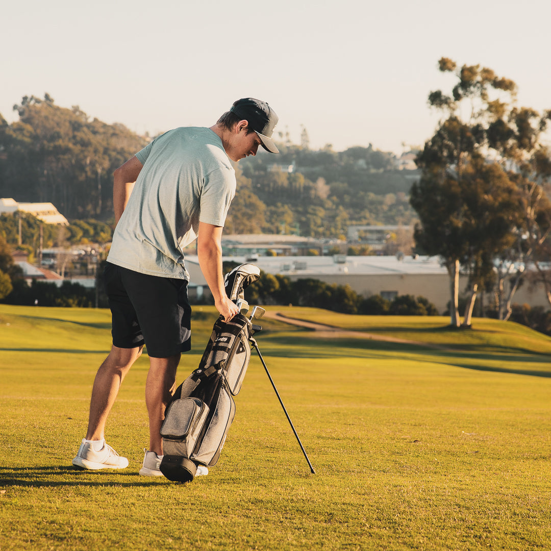 Sunday Golf LOMA XL Stand Bag - Lightweight Golf Carry Bag with 5-Way Divider | Heather Gray | Perfect for Weekend Golfers & Travel