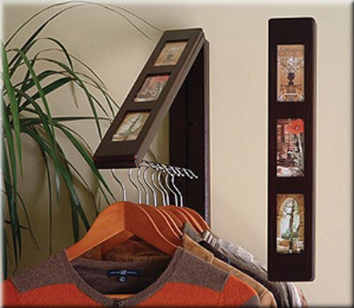 InstaHanger Picture Perfect Closet Organizer - Original Space Saving Folding Drying Rack with Wall Mount | Perfect for Small Apartments, Laundry Rooms & Closet Organization