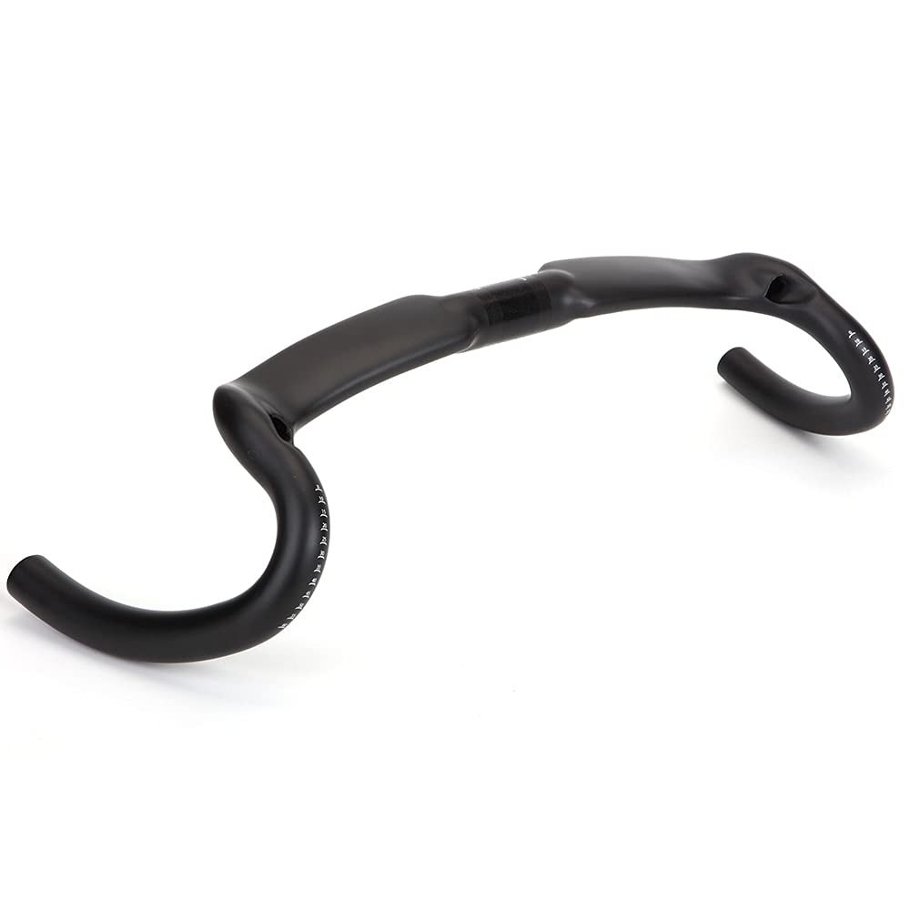 Carbon Fiber Road Bike Handlebars 370/390/410/430mm - Big Flare Cyclocross Drop Bar for Gravel & Adventure Biking - Lightweight & Durable Cycling Handlebar for Road, Race & Commuting
