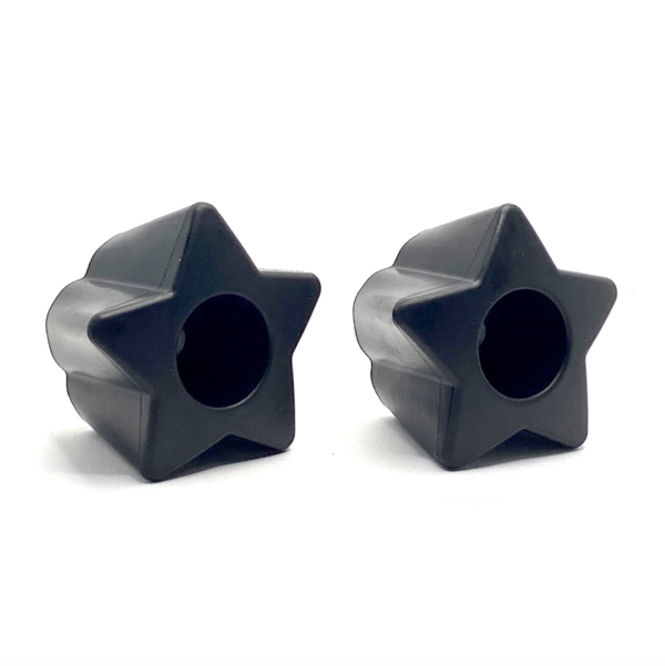 RollerStuff Twinkle Toes Bolt-On Toe Stops for Roller Skates - Paul Stanley Black - Perfect for Roller Derby, Artistic Skating & Outdoor Roller Skating