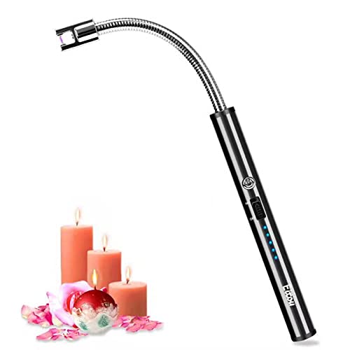 USB Rechargeable Candle Lighter with LED for Camping, BBQ & Fireworks